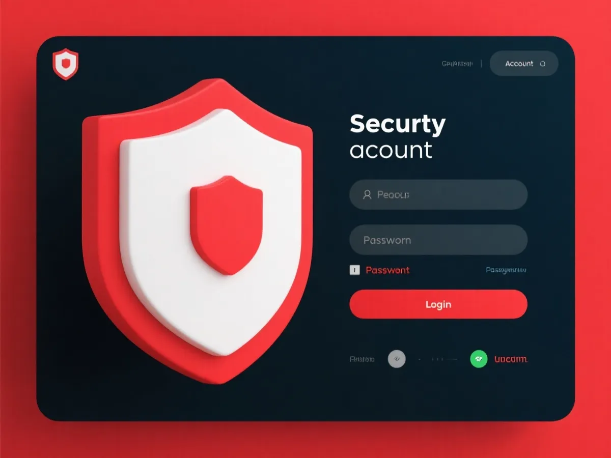 安全登入與帳號保護介面示意圖